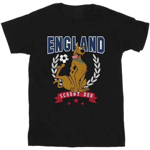 Abbigliamento Bambina T-shirts a maniche lunghe Scooby Doo England Football Nero