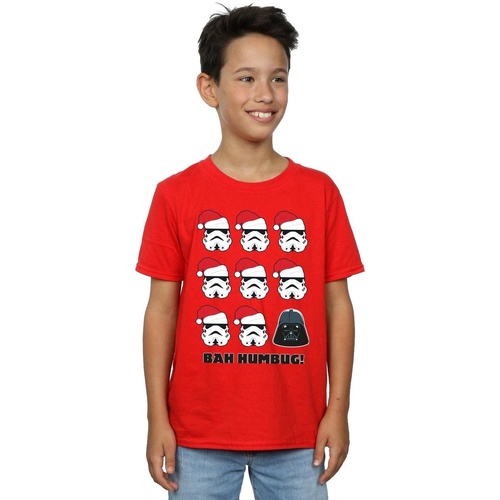 Abbigliamento Bambino T-shirt maniche corte Disney Christmas Humbug Rosso