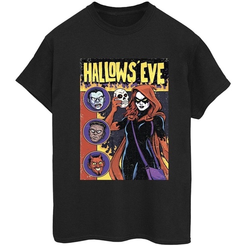Abbigliamento Donna T-shirts a maniche lunghe Marvel Hallows Eve Comic Cover Nero