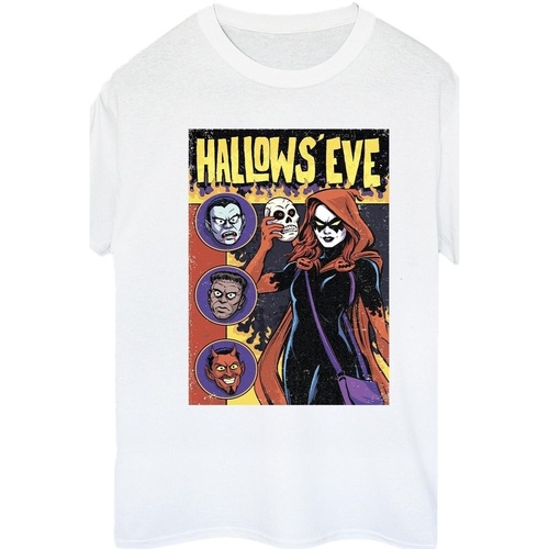Abbigliamento Donna T-shirts a maniche lunghe Marvel Hallows Eve Comic Cover Bianco