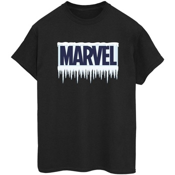 Abbigliamento Donna T-shirts a maniche lunghe Marvel Icicle Logo Nero