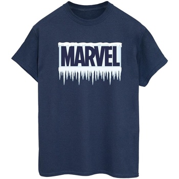 Abbigliamento Donna T-shirts a maniche lunghe Marvel Icicle Logo Blu