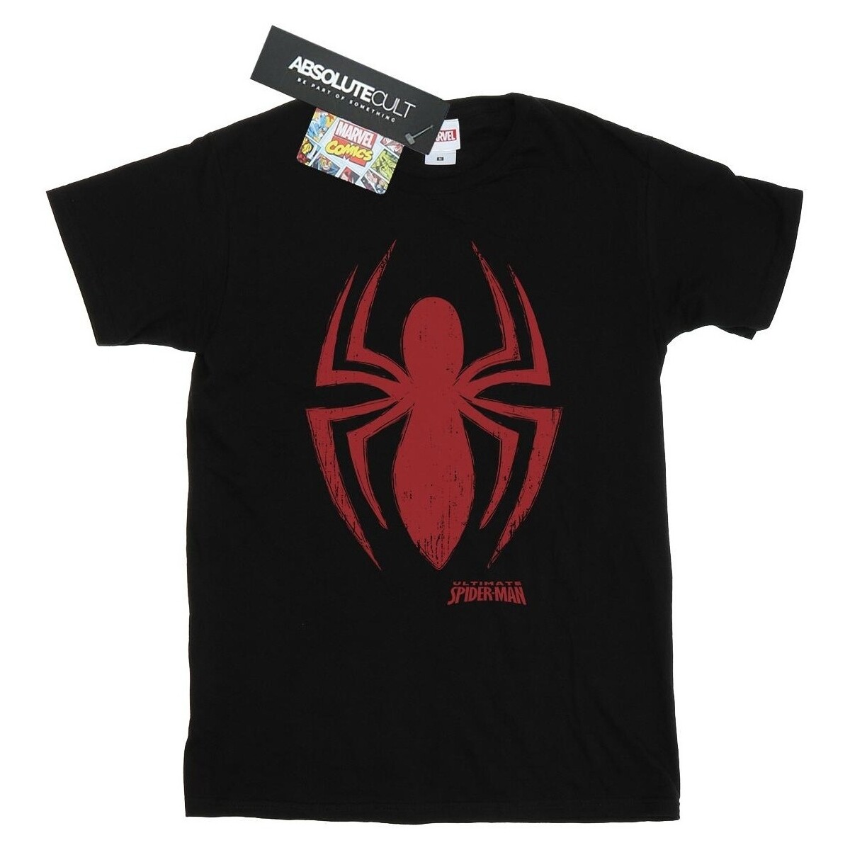 Abbigliamento Bambina T-shirts a maniche lunghe Marvel Spider-Man Logo Nero