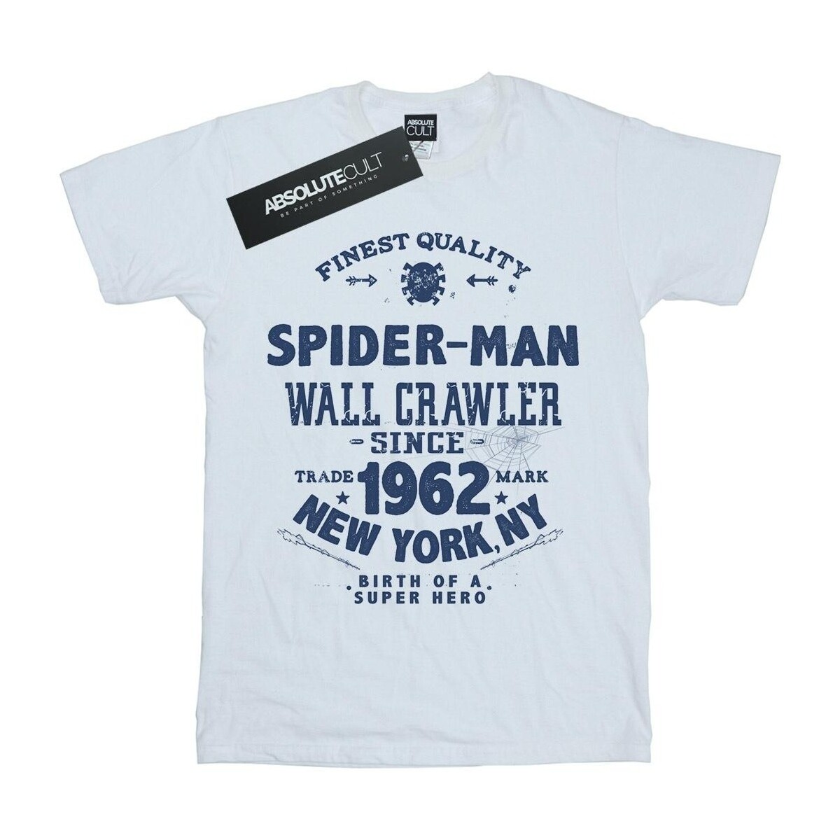 Abbigliamento Bambina T-shirts a maniche lunghe Marvel Spider-Man Finest Quality Bianco