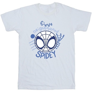 Abbigliamento Bambina T-shirts a maniche lunghe Marvel Spidey And His Amazing Friends Neighbourhood Bianco