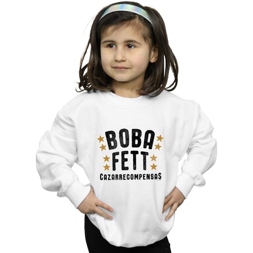 Abbigliamento Bambina Felpe Disney Boba Fett Legends Tribute Bianco