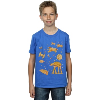 Abbigliamento Bambino T-shirt maniche corte Disney Gingerbread Battle Blu