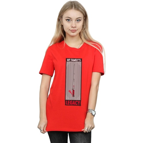 Abbigliamento Donna T-shirts a maniche lunghe Disney Mulan Movie Legacy Sword Rosso