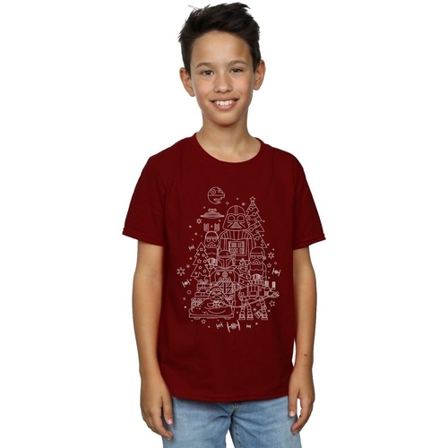 Abbigliamento Bambino T-shirt maniche corte Disney Empire Christmas Multicolore