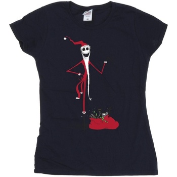Abbigliamento Donna T-shirts a maniche lunghe Nightmare Before Christmas Christmas Presents Blu