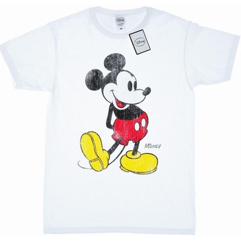 Abbigliamento Donna T-shirts a maniche lunghe Disney Mickey Mouse Classic Kick Bianco