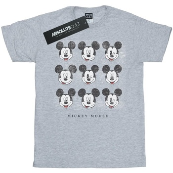 Abbigliamento Donna T-shirts a maniche lunghe Disney Mickey Mouse Wink And Smile Grigio