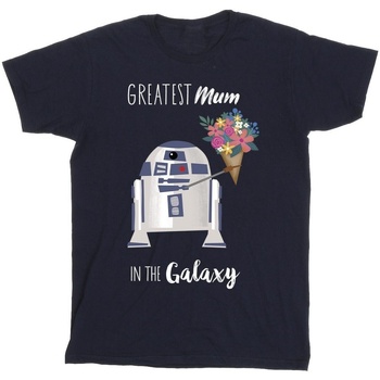 Abbigliamento Bambino T-shirt maniche corte Disney R2D2 Greatest Mum Blu