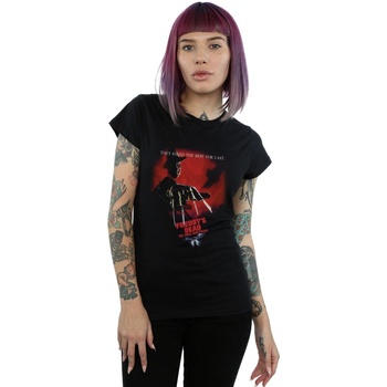 Abbigliamento Donna T-shirts a maniche lunghe A Nightmare On Elm Street Freddy's Dead Nero