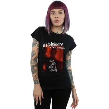 Abbigliamento Donna T-shirts a maniche lunghe A Nightmare On Elm Street Here I Come Nero