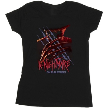 Abbigliamento Donna T-shirts a maniche lunghe A Nightmare On Elm Street Freddy Claw Nero