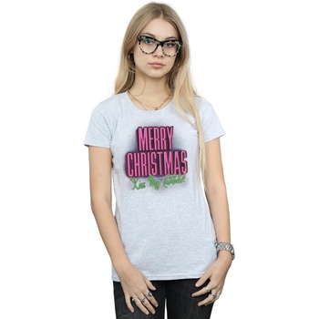 Abbigliamento Donna T-shirts a maniche lunghe National Lampoon´s Christmas Va Kiss My Ass Grigio