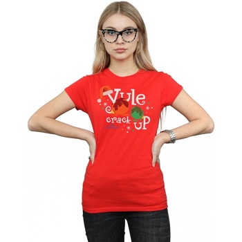 Abbigliamento Donna T-shirts a maniche lunghe National Lampoon´s Christmas Va Yule Crack Up Rosso