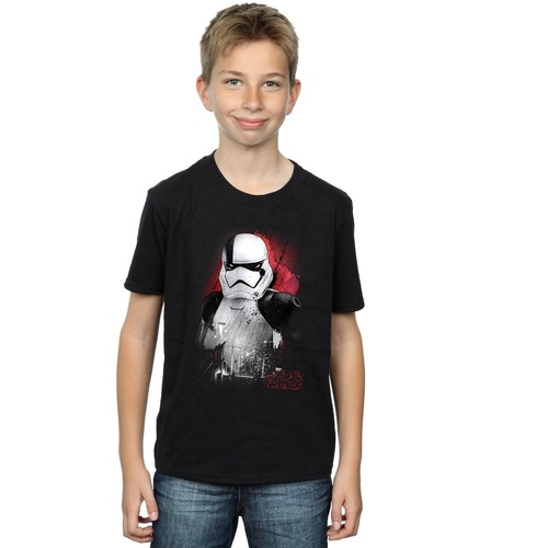 Abbigliamento Bambino T-shirt maniche corte Disney The Last Jedi Stormtrooper Brushed Nero