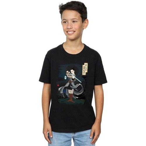 Abbigliamento Bambino T-shirt maniche corte Disney The Last Jedi Japanese Rey Nero