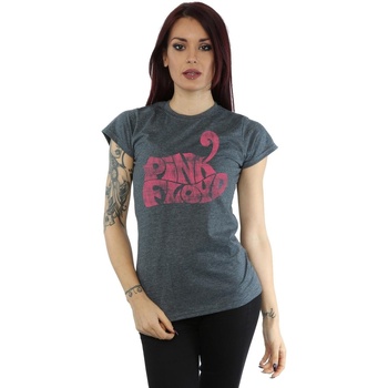 Abbigliamento Donna T-shirts a maniche lunghe Pink Floyd Retro Logo Grigio
