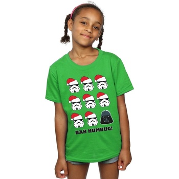 Abbigliamento Bambina T-shirts a maniche lunghe Disney Christmas Humbug Verde