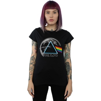 Abbigliamento Donna T-shirts a maniche lunghe Pink Floyd Dark Side Of The Moon Distressed Nero