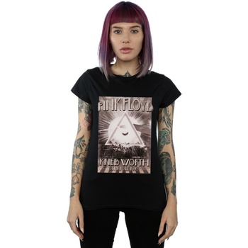 Abbigliamento Donna T-shirts a maniche lunghe Pink Floyd Knebworth Poster Nero