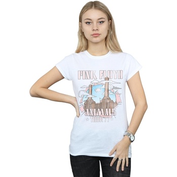 Abbigliamento Donna T-shirts a maniche lunghe Pink Floyd Animal Factory Bianco