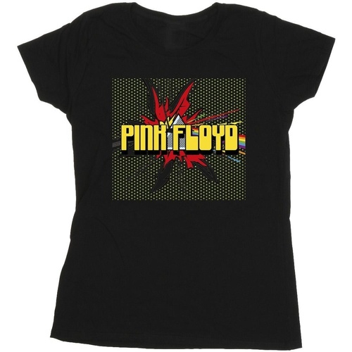 Abbigliamento Donna T-shirts a maniche lunghe Pink Floyd Pop Art Nero