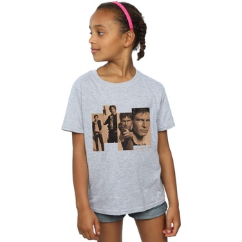 Abbigliamento Bambina T-shirts a maniche lunghe Disney Han Solo Photoshoot Grigio
