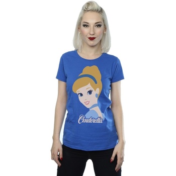 Abbigliamento Donna T-shirts a maniche lunghe Disney Cinderella Silhouette Blu