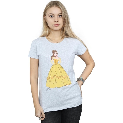 Abbigliamento Donna T-shirts a maniche lunghe Disney Classic Belle Grigio