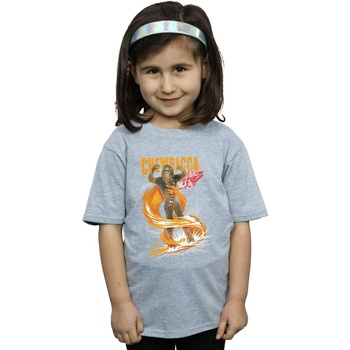 Abbigliamento Bambina T-shirts a maniche lunghe Disney Chewbacca Gigantic Grigio