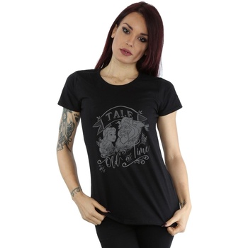 Abbigliamento Donna T-shirts a maniche lunghe Disney Beauty And The Beast Tale As Old As Time Nero
