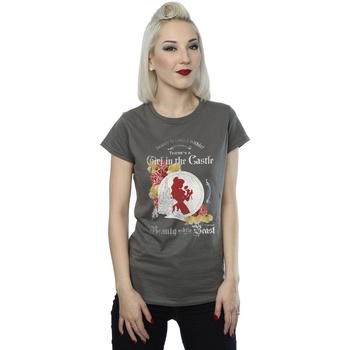 Abbigliamento Donna T-shirts a maniche lunghe Disney Beauty And The Beast Girl in The Castle Multicolore