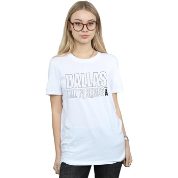 Abbigliamento Donna T-shirts a maniche lunghe Dallas TV Series Logo Bianco
