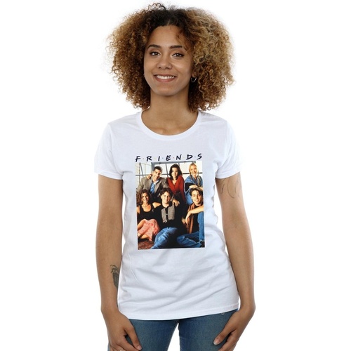 Abbigliamento Donna T-shirts a maniche lunghe Friends Group Photo Window Bianco
