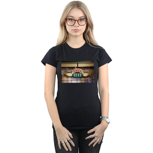 Abbigliamento Donna T-shirts a maniche lunghe Friends Central Perk Photo Nero