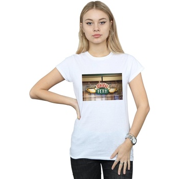 Abbigliamento Donna T-shirts a maniche lunghe Friends Central Perk Photo Bianco