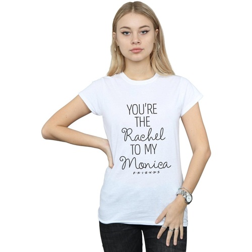 Abbigliamento Donna T-shirts a maniche lunghe Friends You're The Rachel To My Monica Bianco