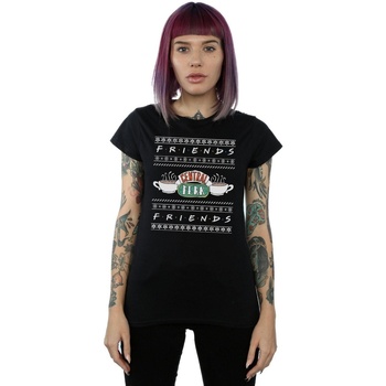 Abbigliamento Donna T-shirts a maniche lunghe Friends Fair Isle Central Perk Nero