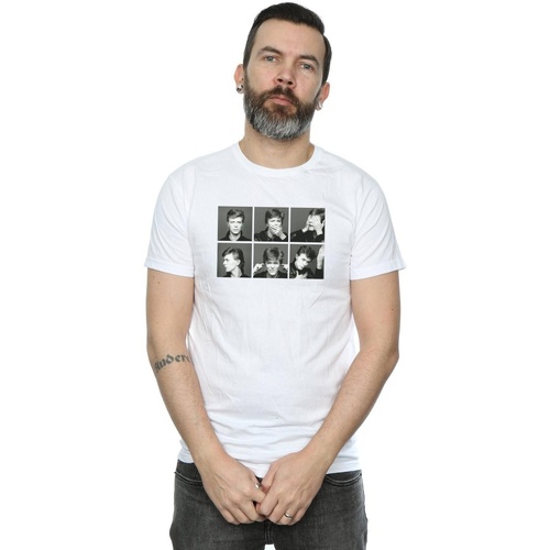 Abbigliamento Uomo T-shirts a maniche lunghe David Bowie Photo Collage Bianco