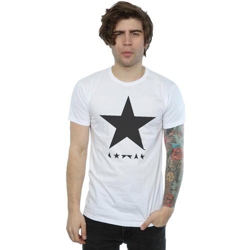 Abbigliamento Uomo T-shirts a maniche lunghe David Bowie Star Logo Bianco