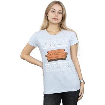 Abbigliamento Donna T-shirts a maniche lunghe Friends Fair Isle Couch Grigio