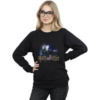Abbigliamento Donna Felpe Harry Potter Hogwarts Castle Nero