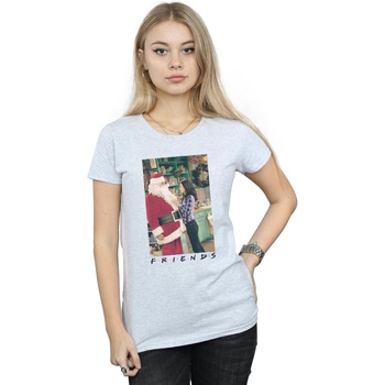 Abbigliamento Donna T-shirts a maniche lunghe Friends Chandler Claus Grigio