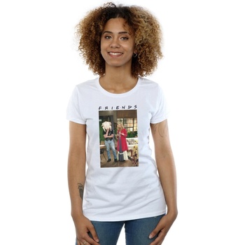 Abbigliamento Donna T-shirts a maniche lunghe Friends Joey Turkey Bianco