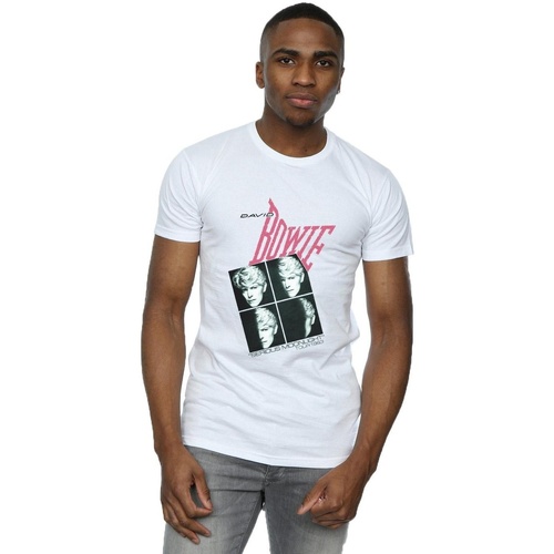 Abbigliamento Uomo T-shirts a maniche lunghe David Bowie Serious Moonlight Tour 83 Bianco