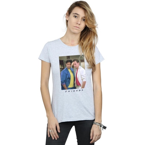 Abbigliamento Donna T-shirts a maniche lunghe Friends Ross And Chandler College Grigio
